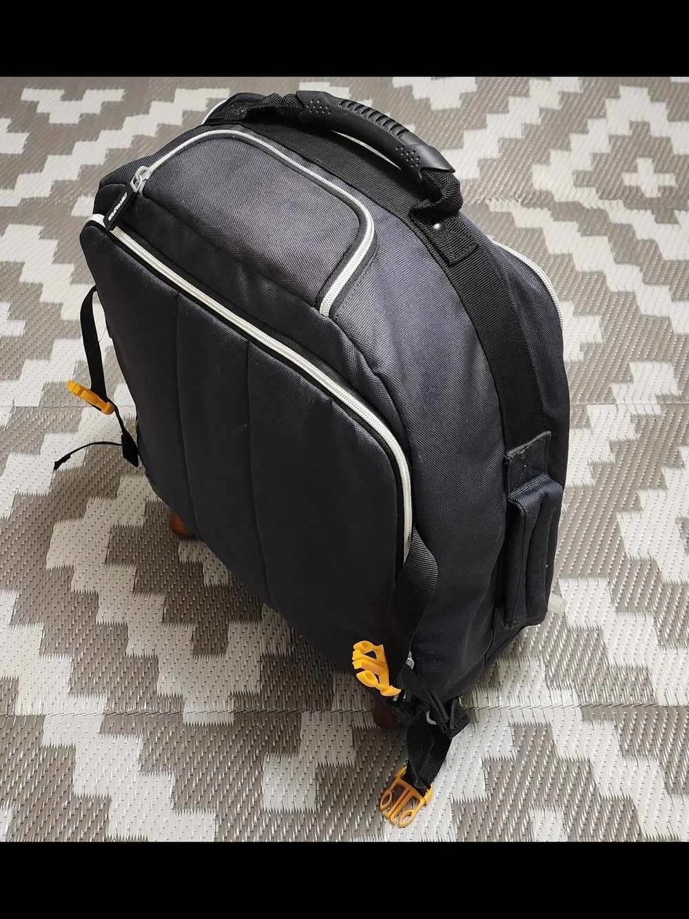 IKEA Black Backpack with Yellow Accent - Picture 5 of 11